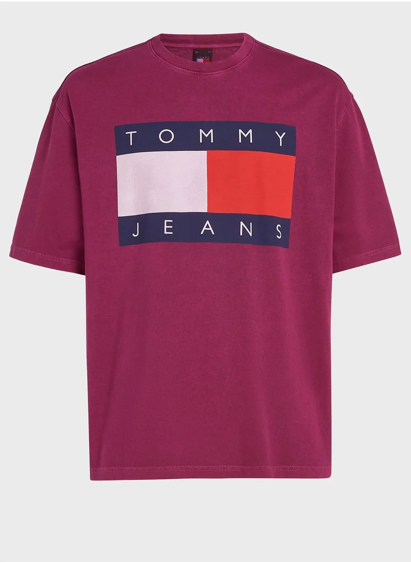 TOMMY JEANS Big Flag Crew Neck T-Shirt