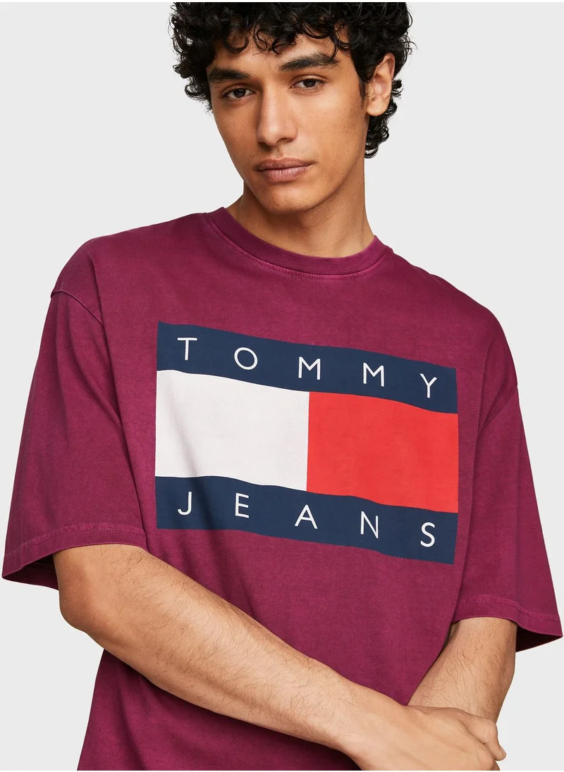 TOMMY JEANS Big Flag Crew Neck T-Shirt