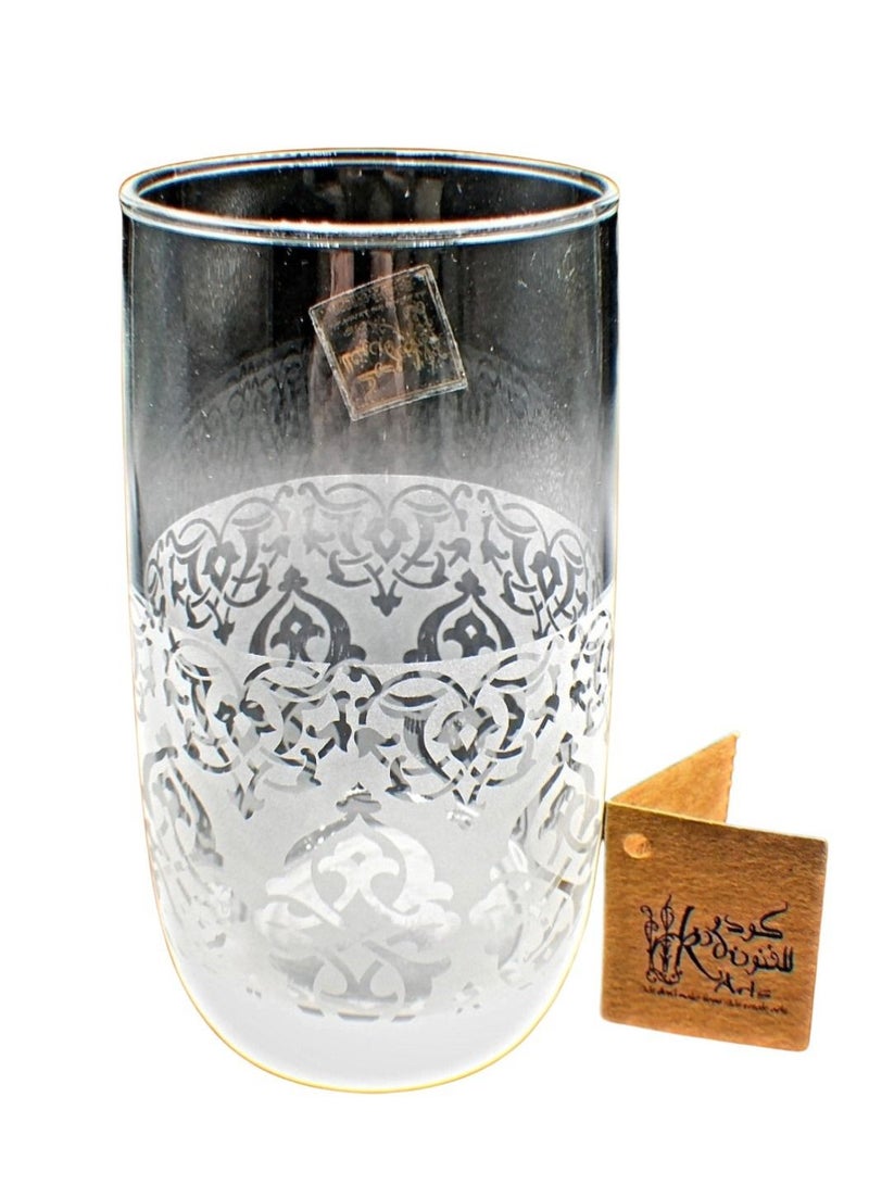 كودو آرتس أكواب زجاج للماء او العصائر مزخرفة 6 قطع - Image 3