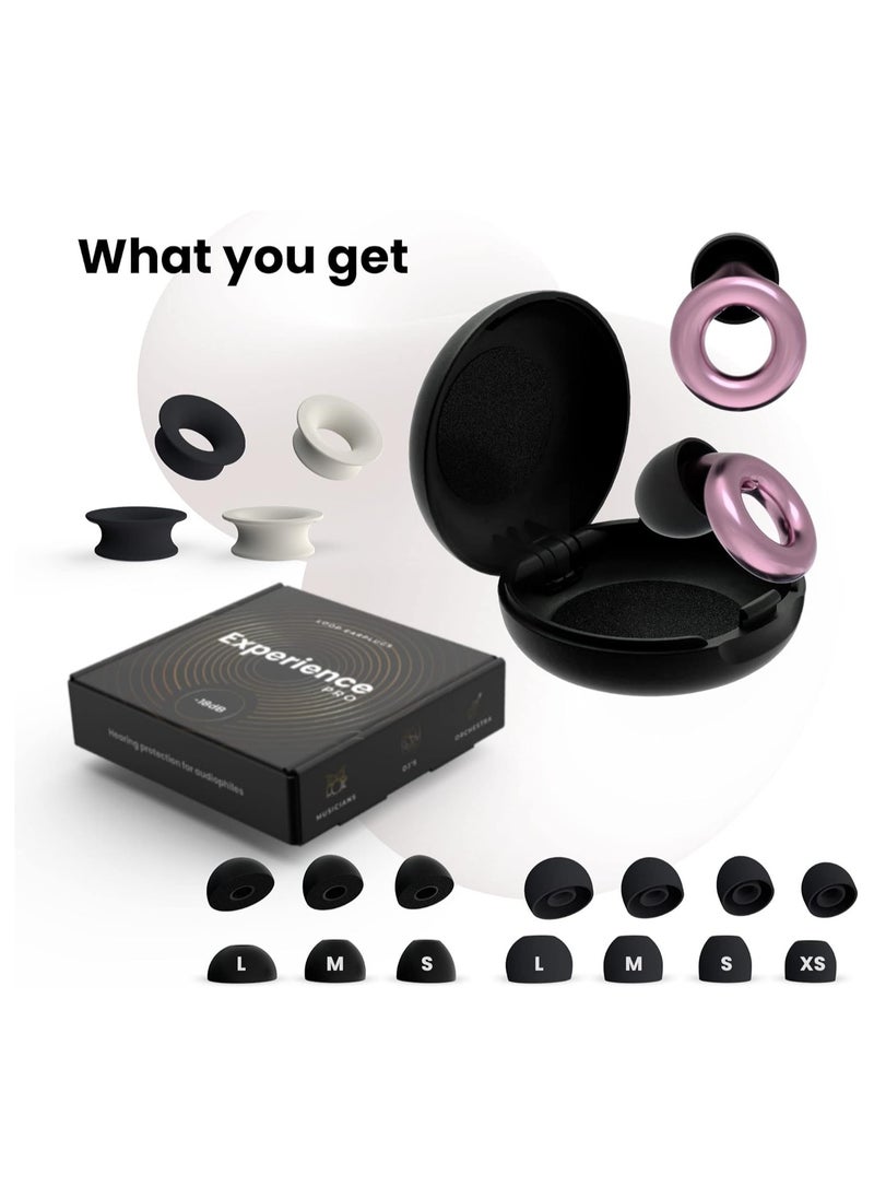 Loop Loop Experience Plus Earplugs - High Fidelity Hearing Protection for Musicians, DJs, Drummers, Festivals, Concerts and Nightlife – 18dB Noise Reduction Ear Plugs – Extra Accessories Incl - Rose Gold  - Image 3
