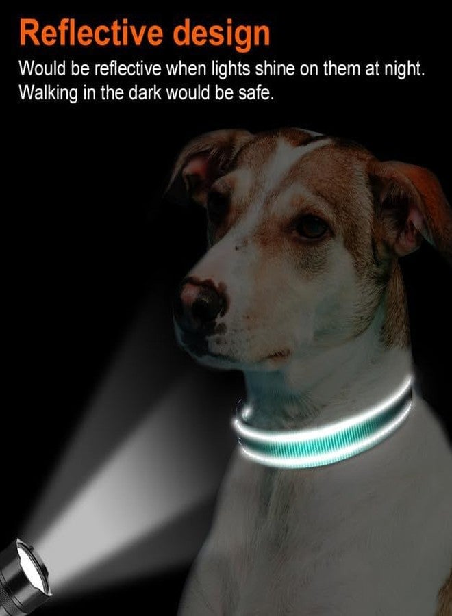Joytale Reflective Dog Collar, Soft Neoprene Padded, Metal D-Ring, Nylon Pet Collar Adjustable for Extra Large Dogs, Teal, XL - Image 5
