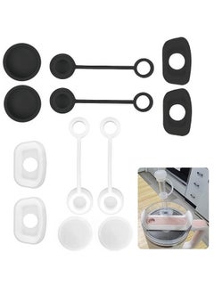 fantasize 12 PCS Silicone Spill Proof Stopper Set for Cup 2.0 40oz or 30oz, Reusable Straw Cover Including 4 Square Spill Stopper, 4 Round Leak Stopper and 4 Straw Cover Cap  - Image 1