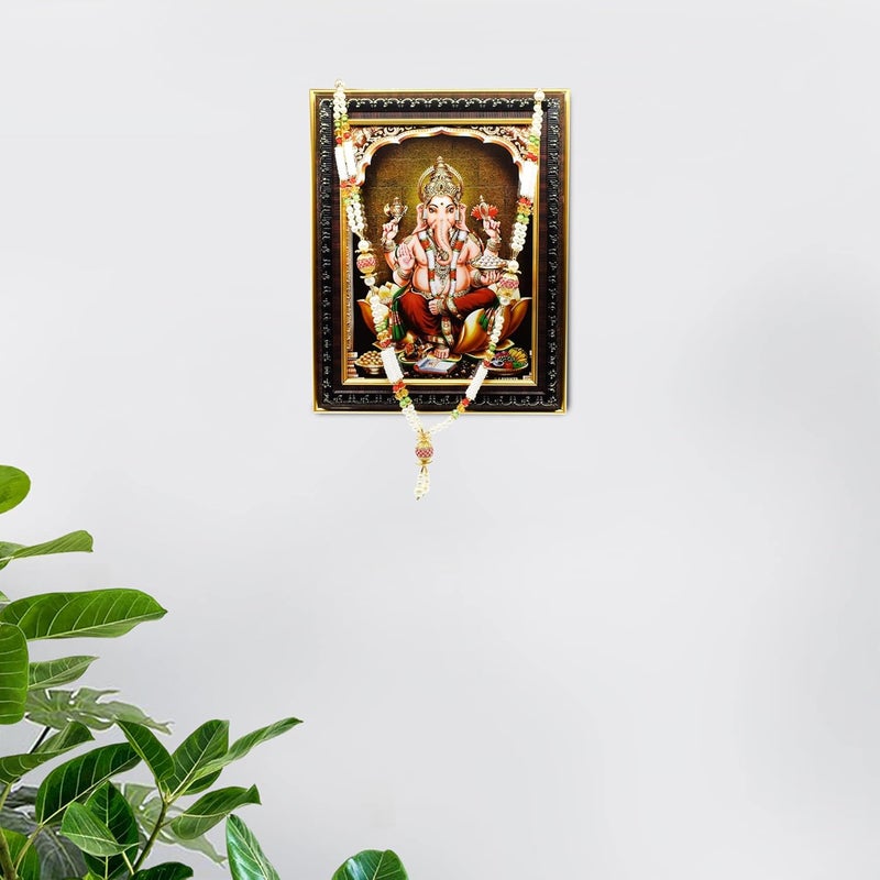 Puja N Pujari Puja N Pujari Mala Garland for Photo Frames and Idols Artificial Pearl Beads 