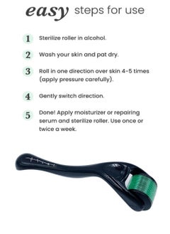 PRIME Beard Roller 0.5 mm Derma Face Roller With 540 Micro Needle Roller Titanium Skin for Face Body Beard and Hair Growth  - Image 2