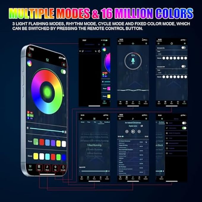 NALACAL إضاءة داخلية LED للسيارة، أضواء من الألياف البصرية بمنفذ USB، شرائط LED لاسلكية، أضواء مزامنة الموسيقى، إضاءة يتم التحكم فيها عبر التطبيق، إكسسوارات السيارات، هدايا، أضواء سيارات متعددة الألوان، ترقيات داخلية للسيارات للنساء والرجال - Image 5