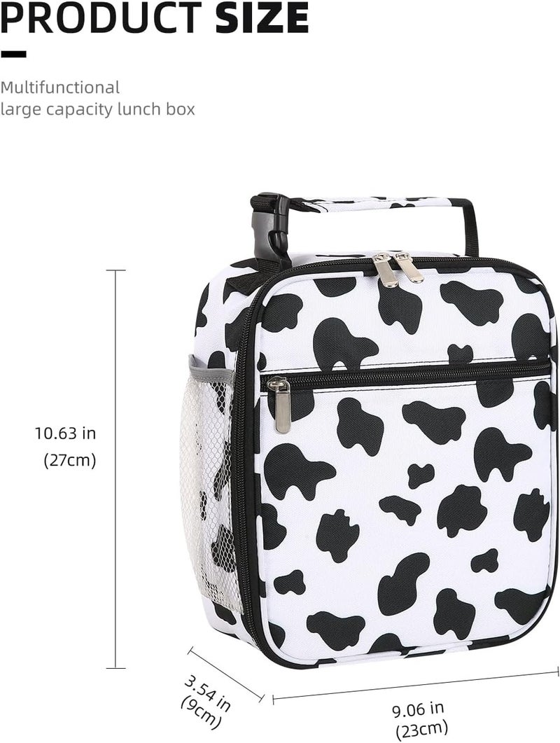 Lovoeo Lunch box Lunch bag for men women Insulated Lunchbox Lunch bags for Work Picnic Travel (Cow) - Image 2