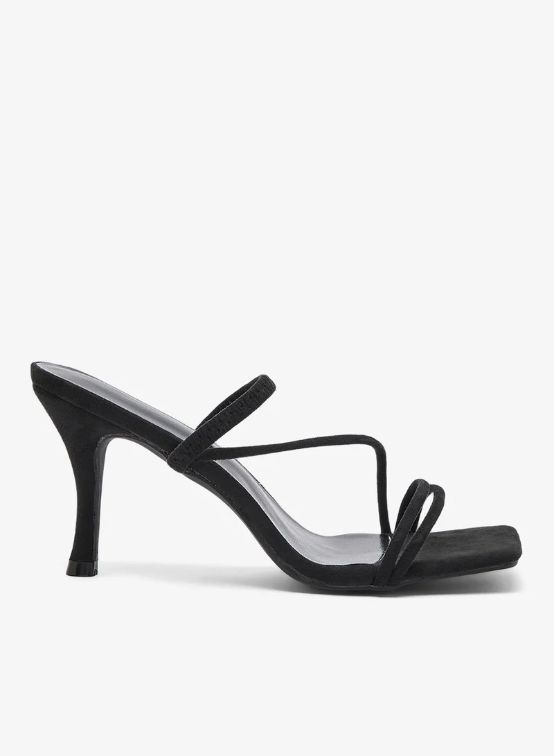 Ginger Strap Detail Mid Heel Sandals
