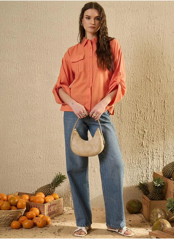 sanskrutihomes Sanskrutihomes Regular Fit Spread Collar Buttoned Shirt