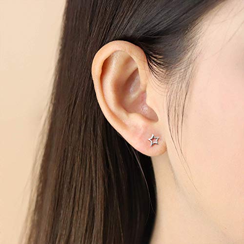Boma Jewelry Sterling Silver Open Star Stud Earrings - Image 3