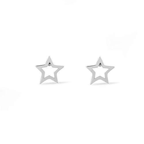 Boma Jewelry Sterling Silver Open Star Stud Earrings - Image 1