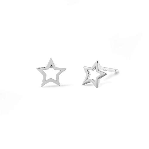 Boma Jewelry Sterling Silver Open Star Stud Earrings - Image 2