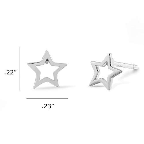 Boma Jewelry Sterling Silver Open Star Stud Earrings - Image 5