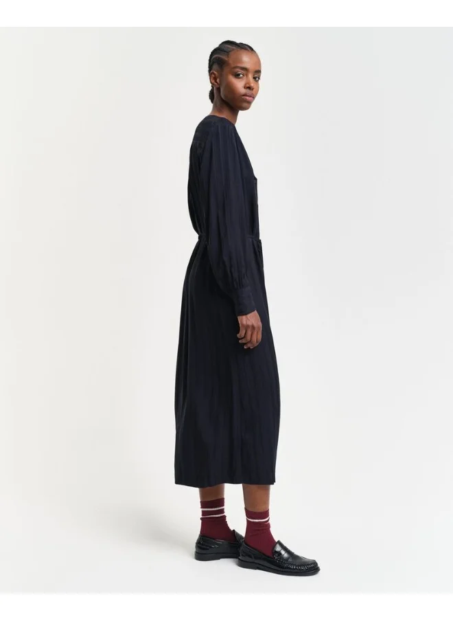 غانت RELAXED SATIN STRIPE SHIRT DRESS