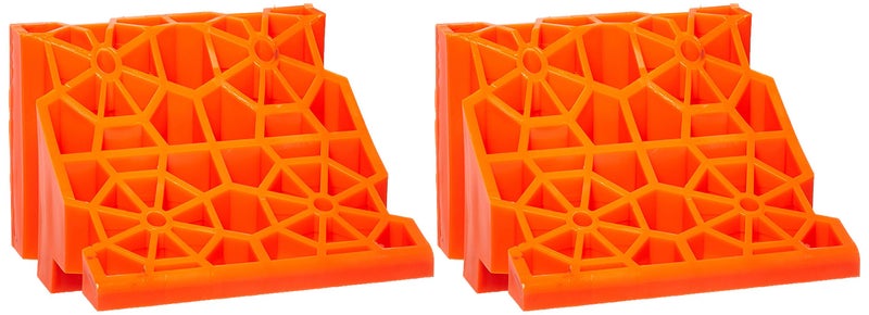 TRI LINX TriLynx 000182PK Stop N Chock RV Wheel Chock Pack of 2 Orange