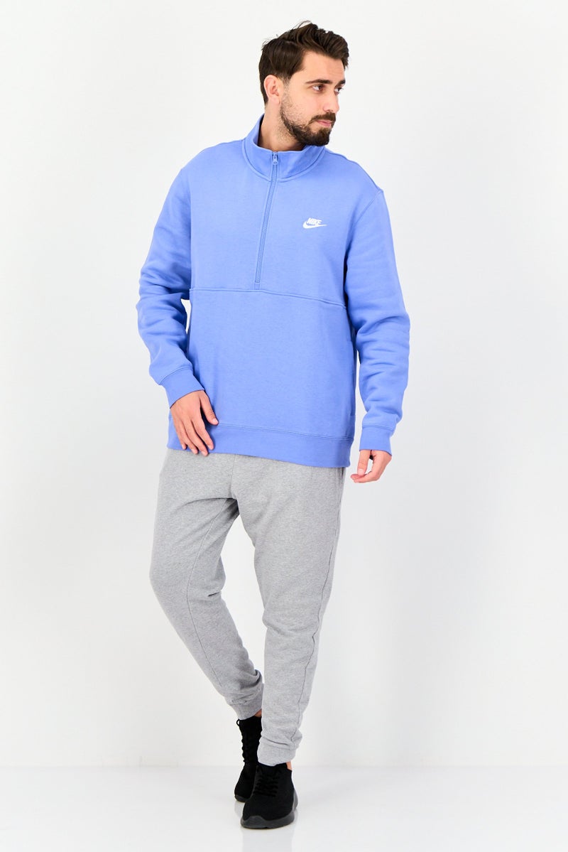 Nike سويت شيرت رياضي للرجال بأكمام طويلة مناسب في الهواء الطلق، أزرق - Image 3