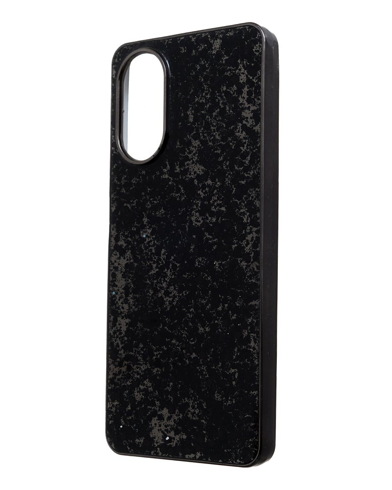 Glitter Plastic Mobile Phone Case With Cute Design for Realme C67 4G - Black - Image 3
