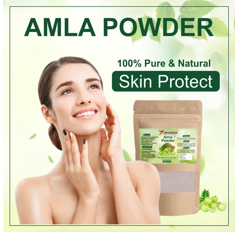Zenomia Organic Amla Drinking Powder for Hair Growth Skin and Immunity 100 G - Image 4