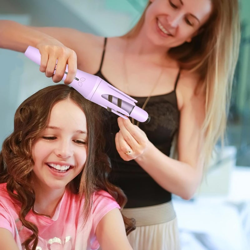 windforgecraft Automatic Curling Iron Rotating - Quick Heating Curling Wand - 3 Adjustable Temps Auto Curler, Ions Hair Curler for Most Hair Types - Image 2