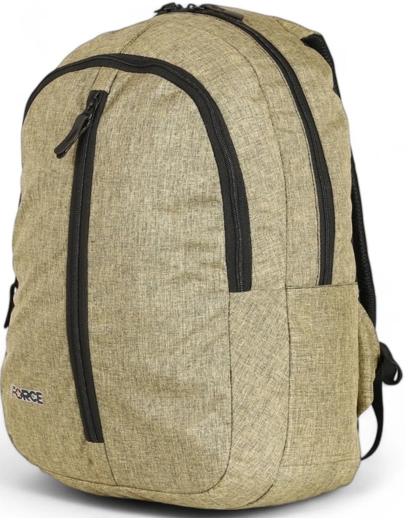 Force Unisex Beige Backpack - Image 2