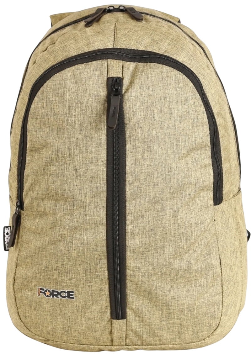 Force Unisex Beige Backpack - Image 1