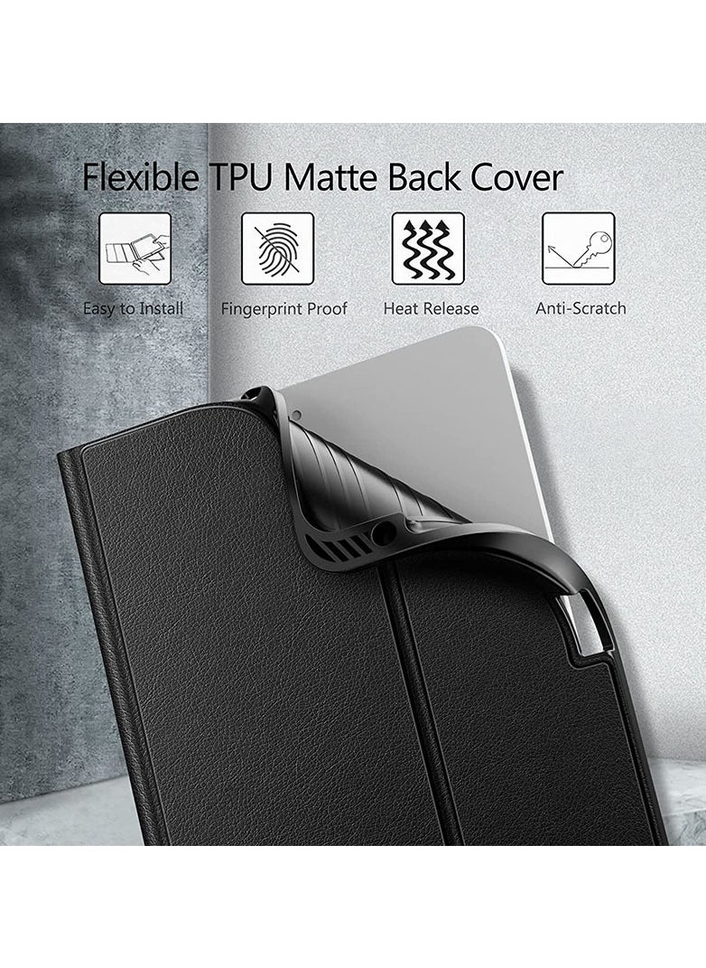 Lightweight Smart Cover with Magnetically Detachable Wireless Keyboard for iPad Air 2022(5th Gen)/2020(4th Gen) 10.9inch Black