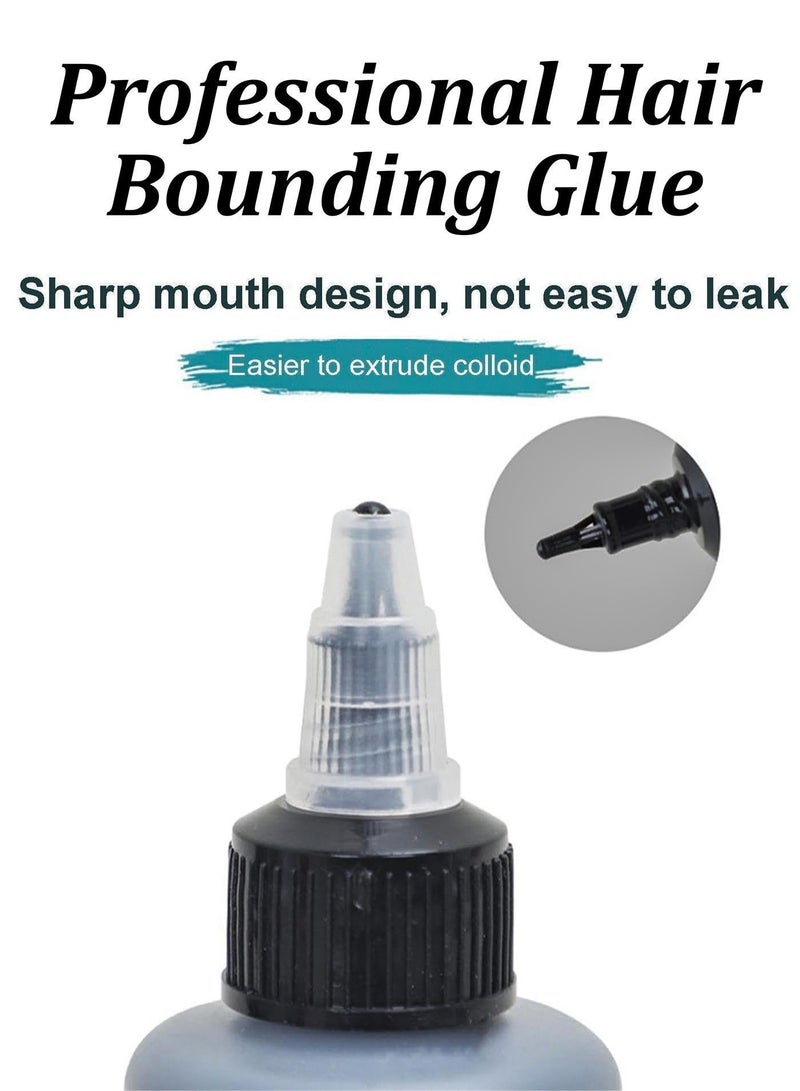 Estelle Wig Bonding Glue for Attachments Women Hair Extensions Eyebrow Enhancements Natural Adhesive Traceless Invisible Lace Front Glue Salon Quality Hold Frontal Toupee Hair System Hair Pieces Replacement - Image 2
