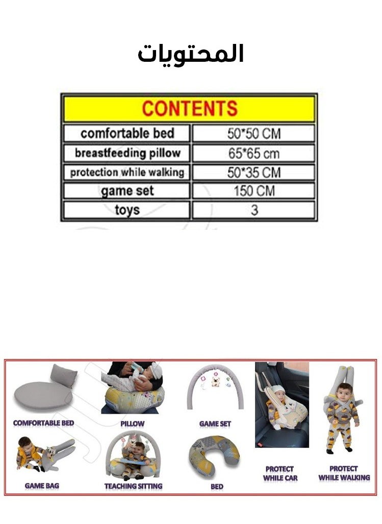 8 in 1 Baby Seating Support Pillow