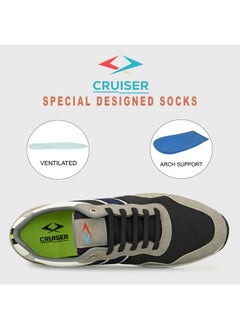 CRUISER Cruiser Men's Pace-1 Grey Sneakers_10 UK (2502-4)  - Image 3
