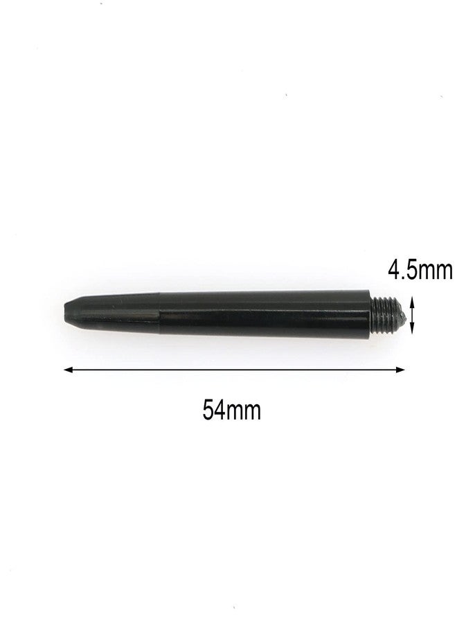 heyous 50 Pieces 2BA Nylon Shaft PC Shaft Dart Accessories Short Size 48mm, Black - Image 3