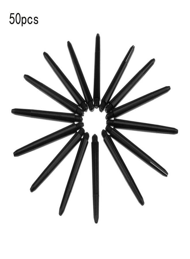 heyous 50 Pieces 2BA Nylon Shaft PC Shaft Dart Accessories Short Size 48mm, Black - Image 4