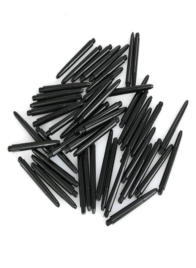 heyous 50 Pieces 2BA Nylon Shaft PC Shaft Dart Accessories Short Size 48mm, Black - Image 1