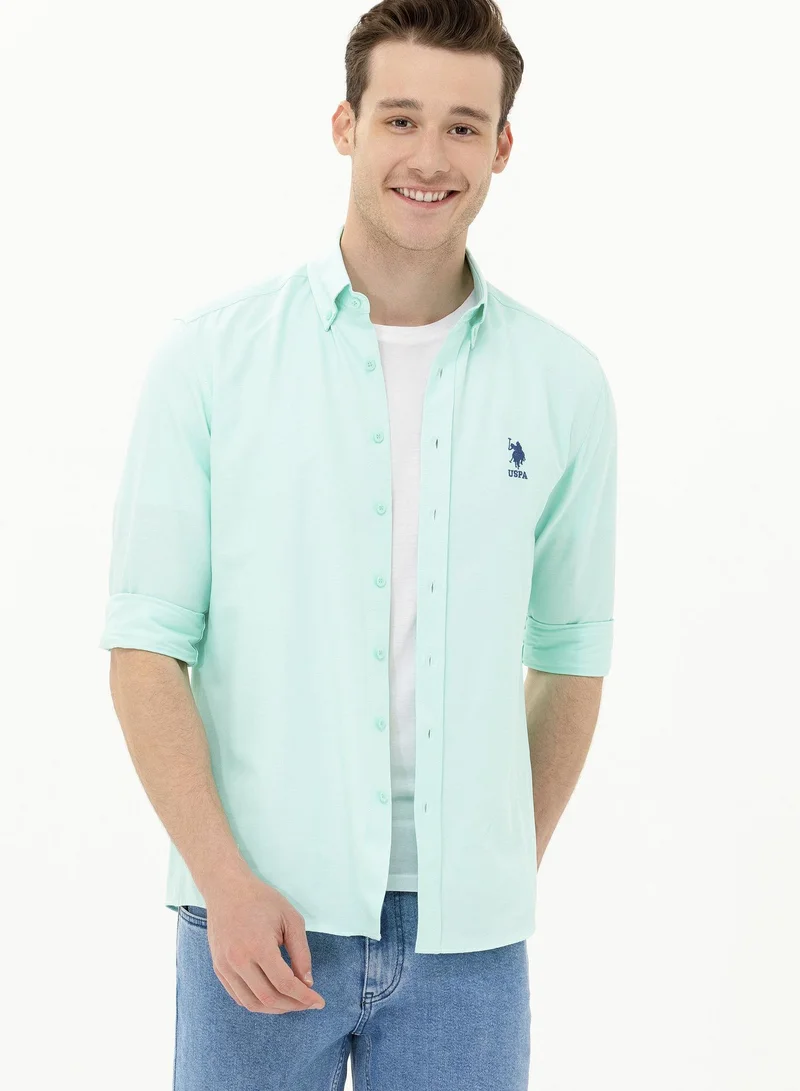 U.S. Polo Assn. Men's Embroidered Logo Regular Fit Button Down Shirt