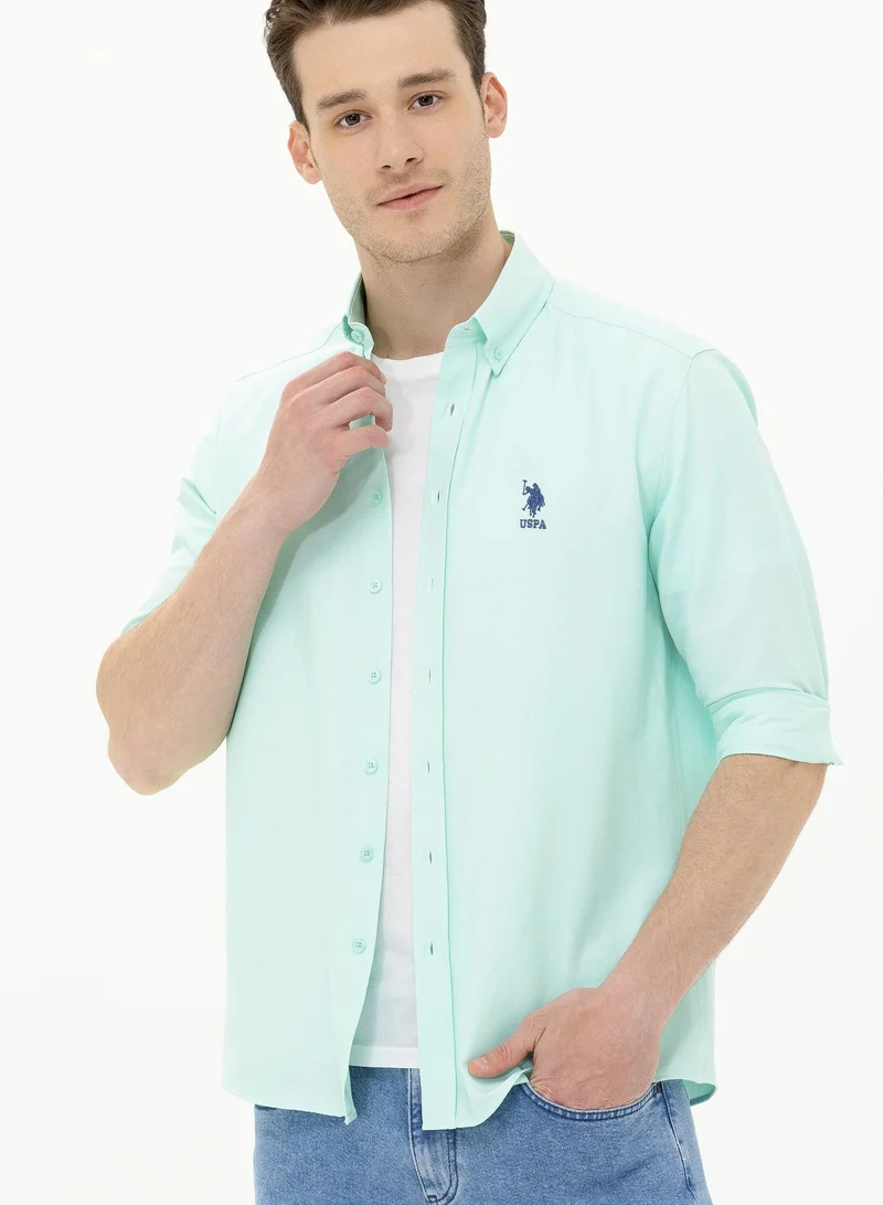 U.S. Polo Assn. Men's Embroidered Logo Regular Fit Button Down Shirt