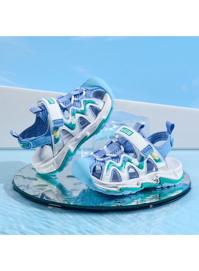 Bumblebee Boys' Sandals Summer New Sports Sandals For Big Kids Comfortable Beach Shoes Anti-collision Toe Children's Sandals - Image 4