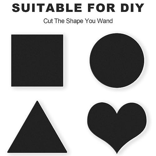 Storystore 5 Pcs Foam Padding Sheets - 12" x 8" x 1/8" Self Adhesive Closed Cell Foam Neoprene Rubber Sheets Insulation Anti Vibration Rubber Pads with Adhesive, Black - Image 4
