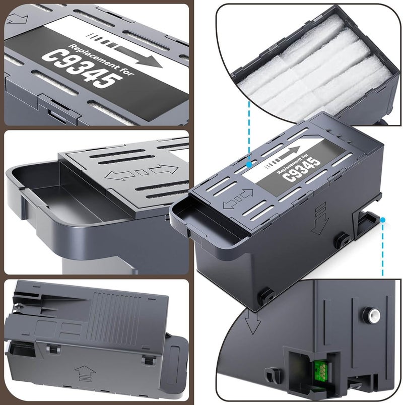 Dotpot Maintenance Box C9345 Compatible for Epson L15150, L15160 Ecotank Pro Et-5800 Et-5880 Et-5850 Et-16600 Et-16650, Workforce St-c8000, L15150, L15160 Printer (C-9345) - Image 5