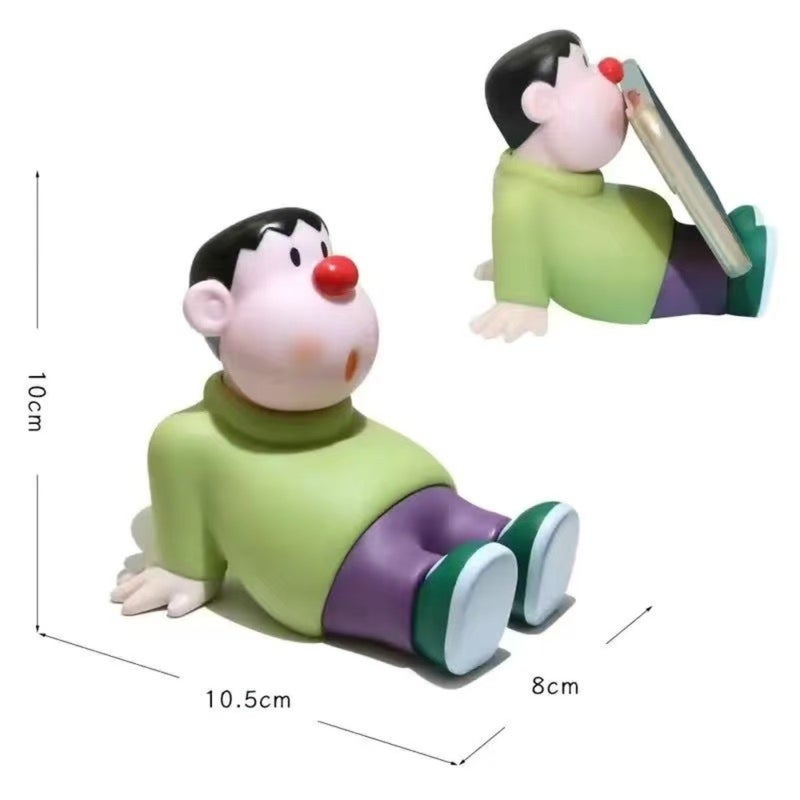 Anime Collectible Movable Model: 10cm High-quality Durable Stylish Lazy Stand - Versatile Desktop Ornament & Playful Toy for Anime Fans, Desktop Decor, Workspace - Image 2