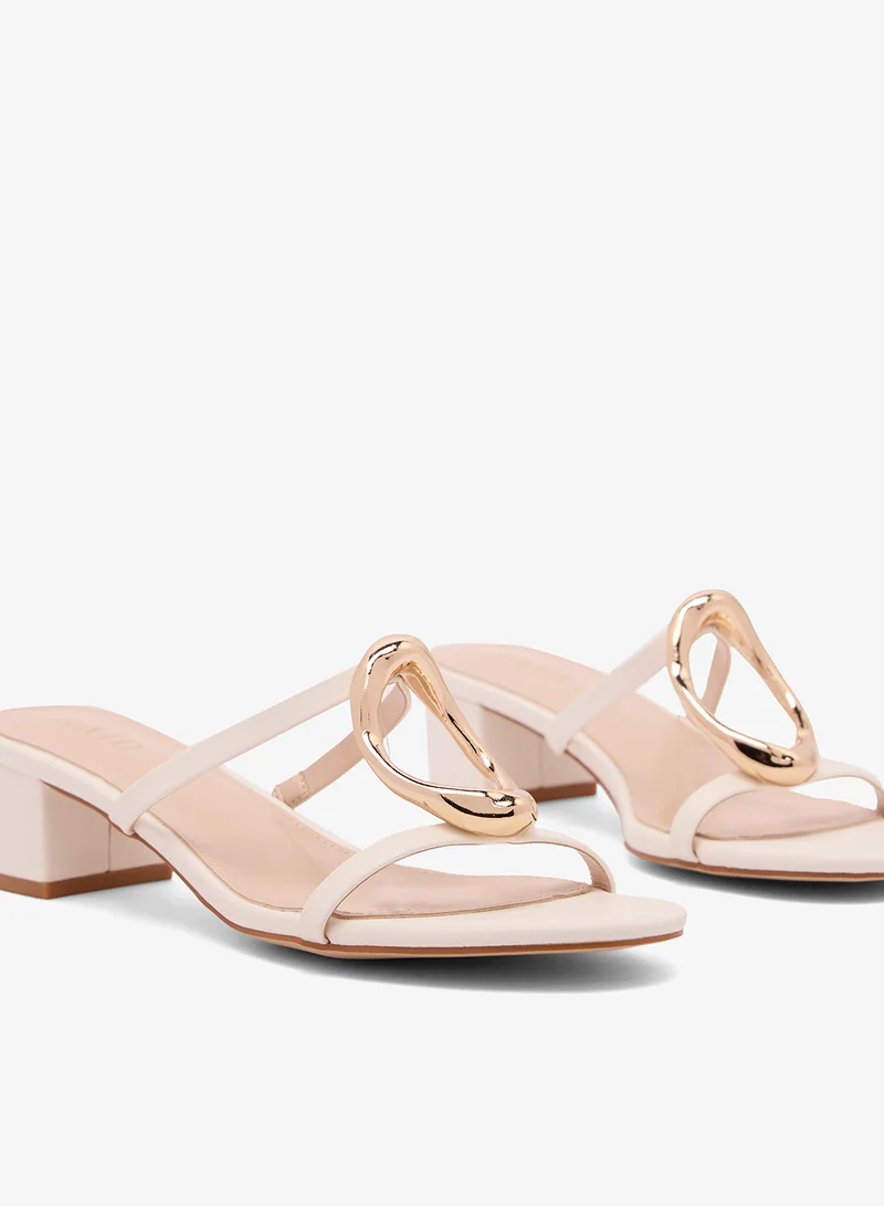 RAID  Gold Trim Heeled Sandals for Women | Best Price UAE