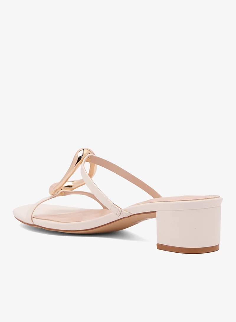 RAID  Gold Trim Heeled Sandals for Women | Best Price UAE