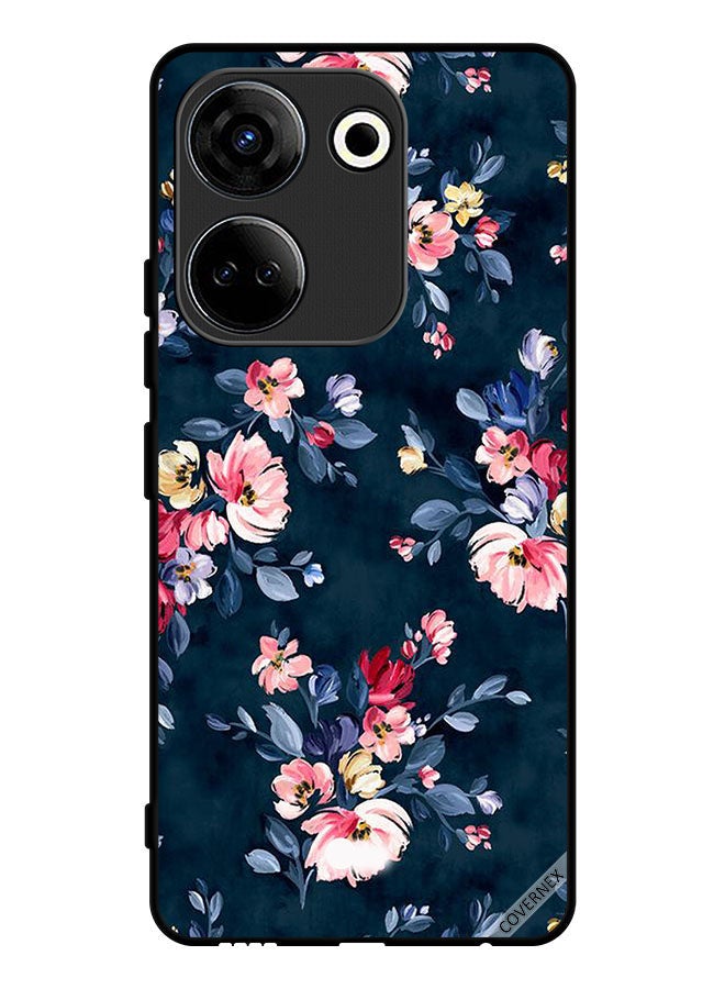 Covernex Protective Case Cover For Tecno Camon 20 Hand Painted Flowers - Image 1