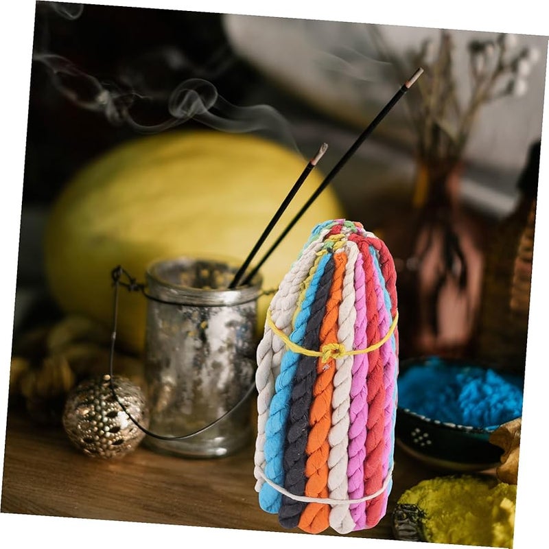 بخور التبت الحبل اليدوي خيوط معطرة طبيعية للتأمل اليوجا المنزل العلاج العطري - Image 3