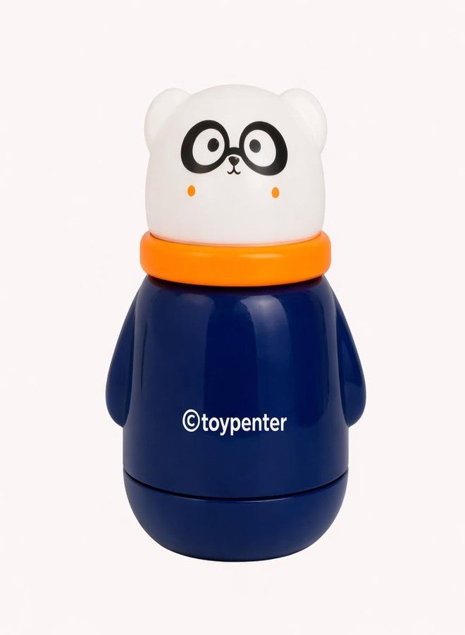 TOYPENTER Portable Baby Skin Care Baby Powder Puff With Box Holder Container For New Born & Kids For Baby Face & Body (Navy Blue) - Image 1