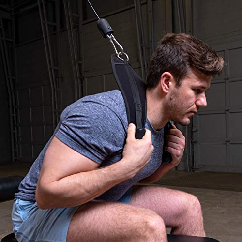 Body Solid Body-Solid ACH18 Ab Crunch Padded Harness, Cable Workout Equipment for Home Gym Workout to Support Your Abdominal Exercise & Core Strength, Black - Image 3