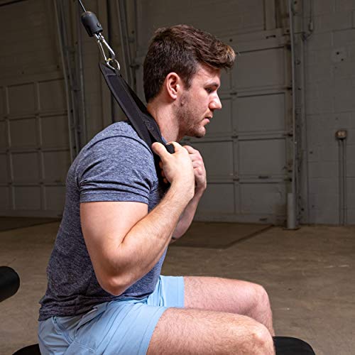 Body Solid Body-Solid ACH18 Ab Crunch Padded Harness, Cable Workout Equipment for Home Gym Workout to Support Your Abdominal Exercise & Core Strength, Black - Image 2