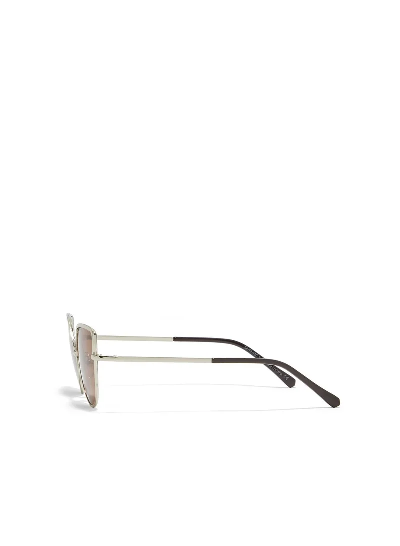 Blackout BlackOut SLEEK,Women Sunglasses, Cat Eye Sunglasses, UV Protection: UV400 (Gold,Brown)