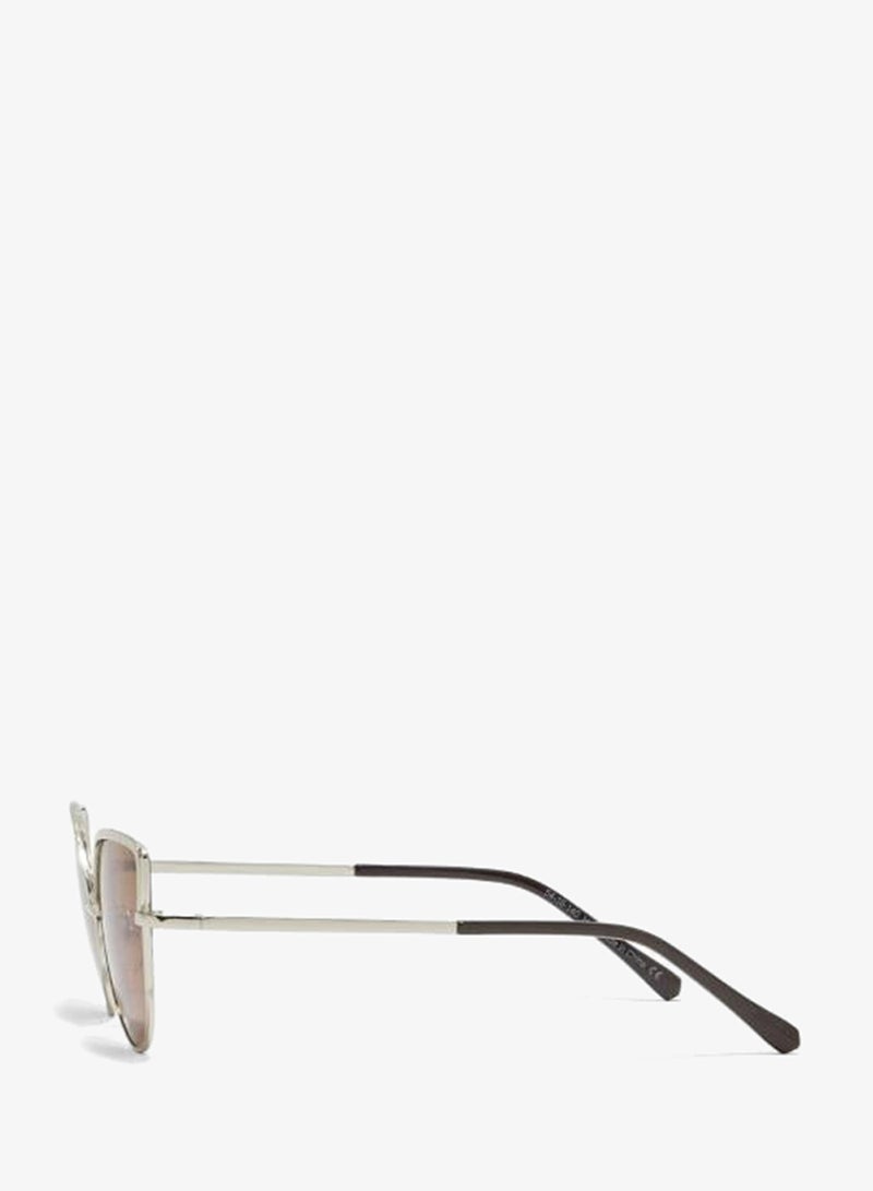 BlackOut SLEEK,Women Sunglasses, Cat Eye Sunglasses, UV Protection: UV400 (Gold,Brown) - Image 3