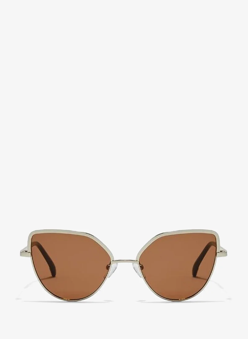 Blackout BlackOut SLEEK,Women Sunglasses, Cat Eye Sunglasses, UV Protection: UV400 (Gold,Brown)