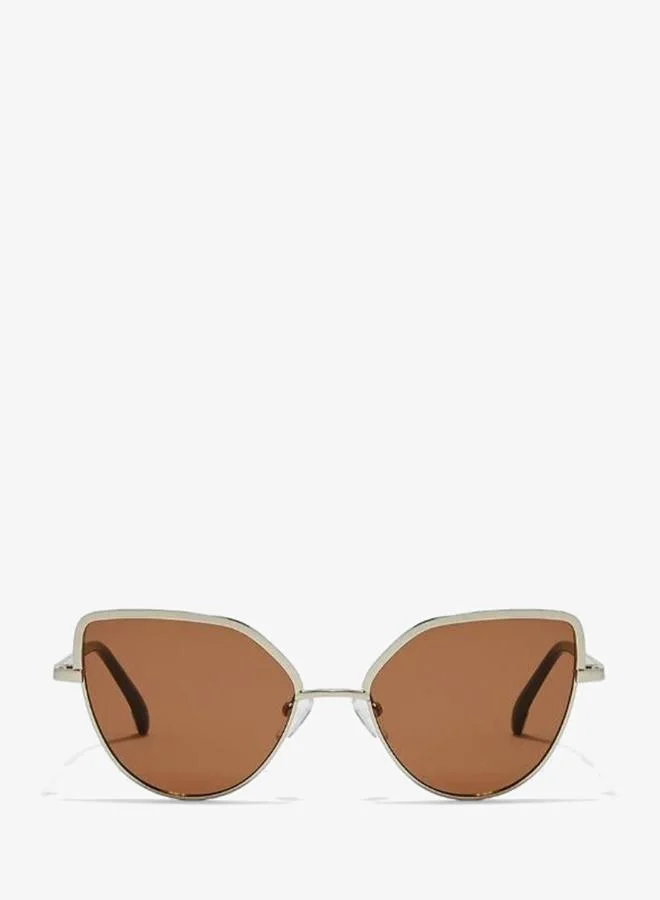 Blackout BlackOut SLEEK,Women Sunglasses, Cat Eye Sunglasses, UV Protection: UV400 (Gold,Brown)