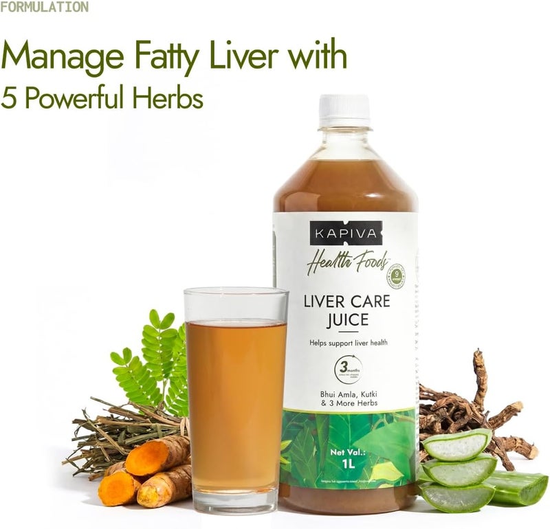 Kapiva Liver Care Juice | Anti-oxidant Rich Supplement with 5 Ayurvedic Herbs (1L) - Image 2