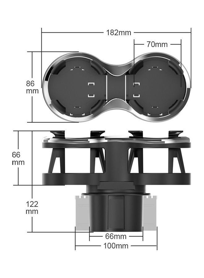 NIBEMINENT Universal Double Hole Beverage Holder for Bottle Water Cup - Image 4